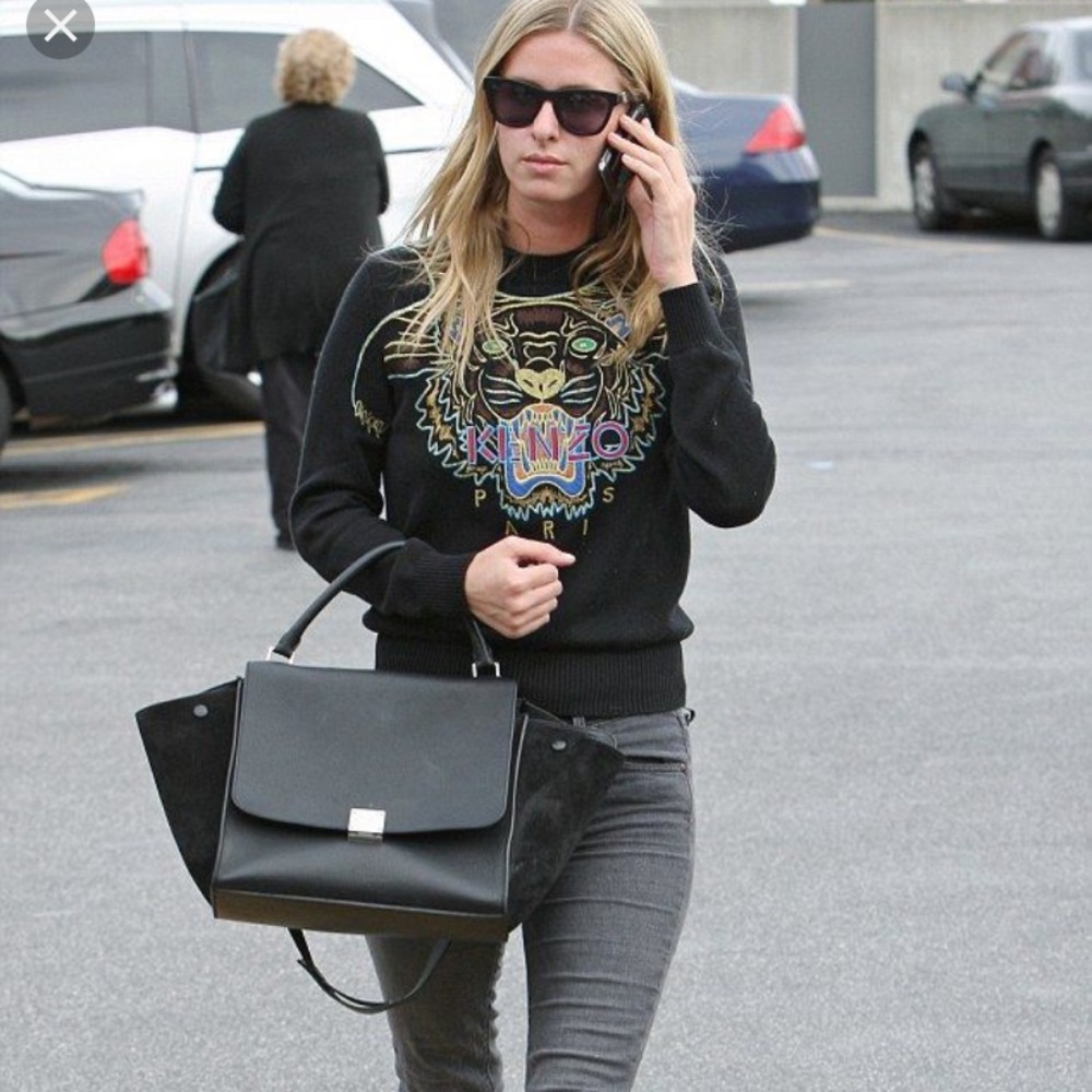 Celine black trapeze